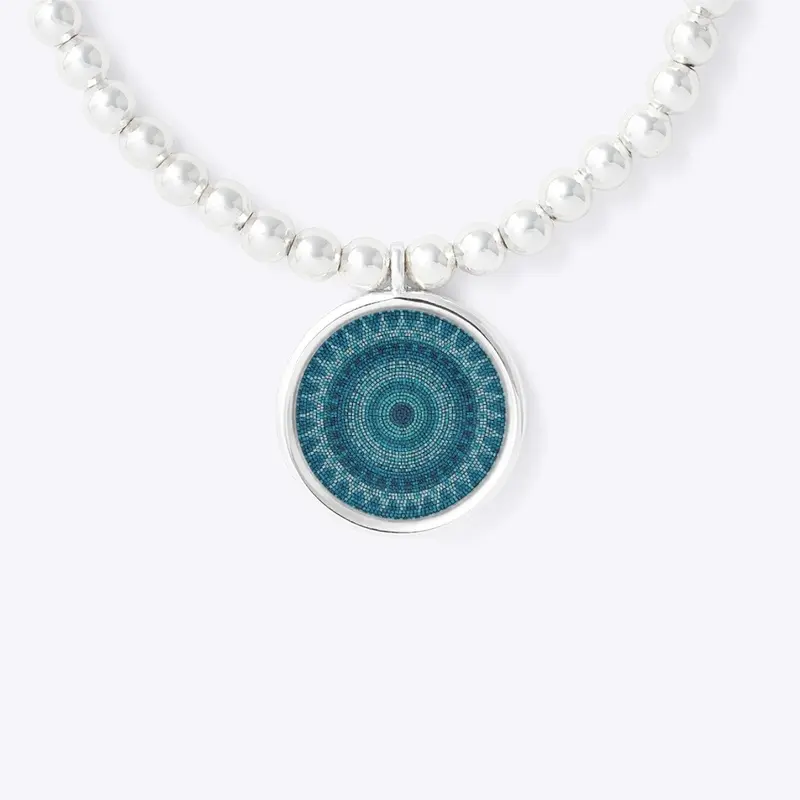 Blue Circle Mosaic Jewelry